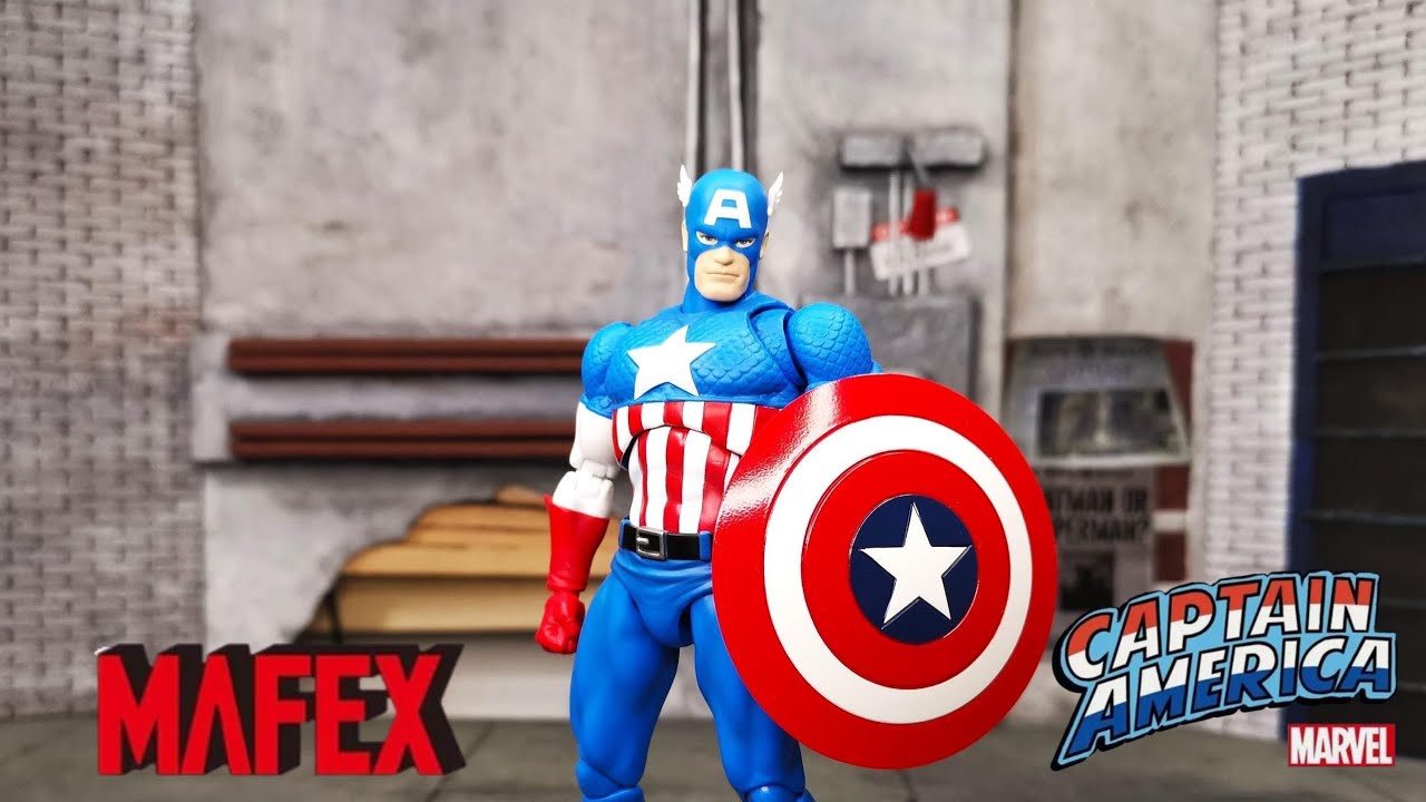 MAFEX Captain America Comic Ver 1/12 action figure Unboxing & REVIEW 