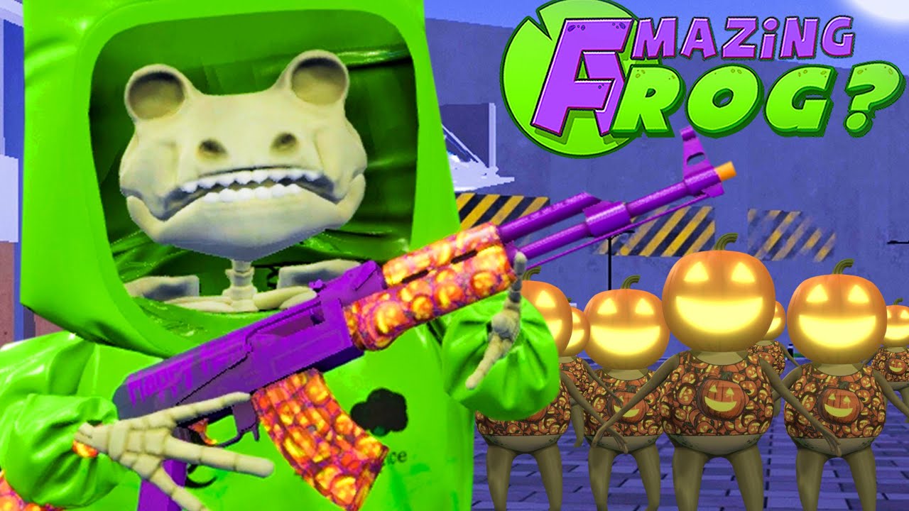 NEW HALLOWEEN GUN & SKELETON FROG - Amazing Frog Part 199 | Pungence