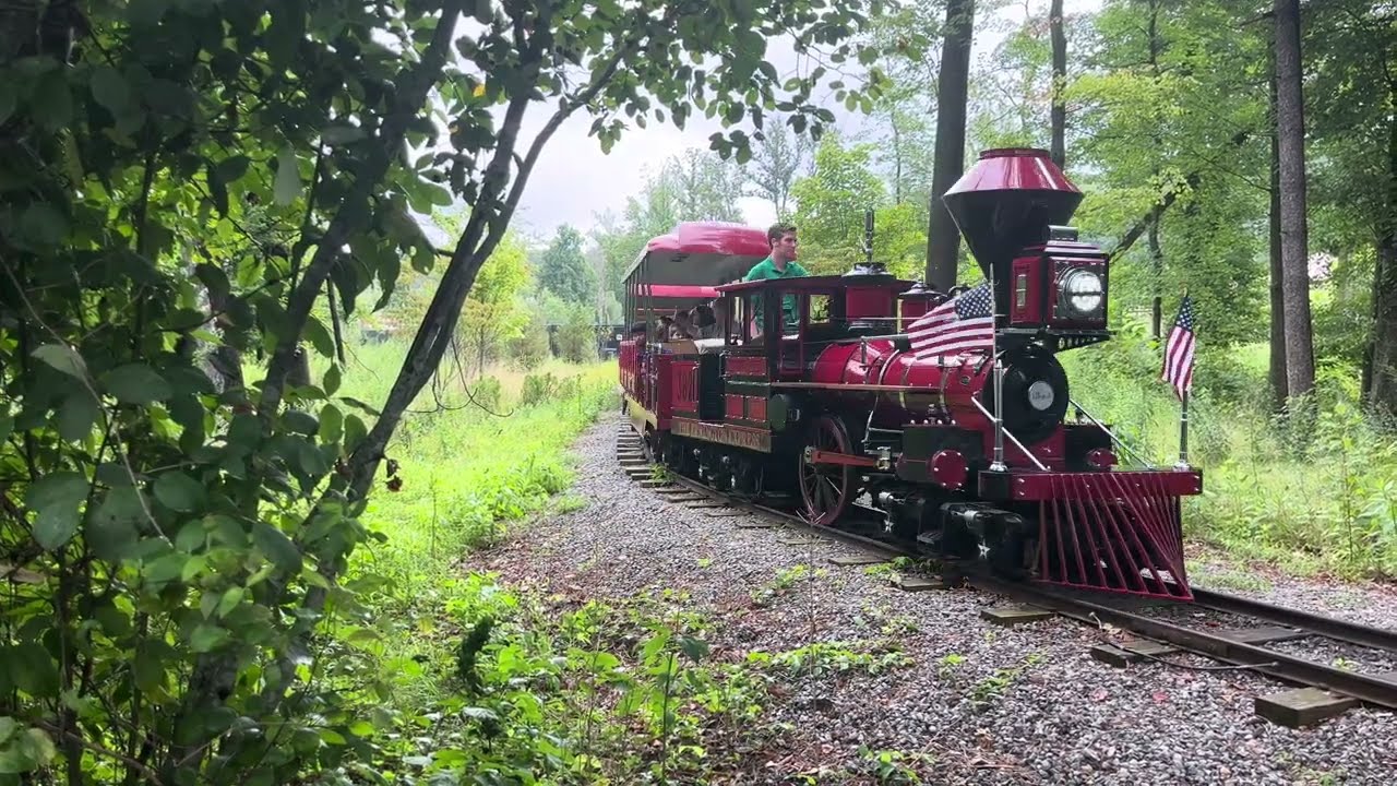 The Essex County Turtle Back Zoo Railroad&rsquo;s Errington Express Entering the Reservation