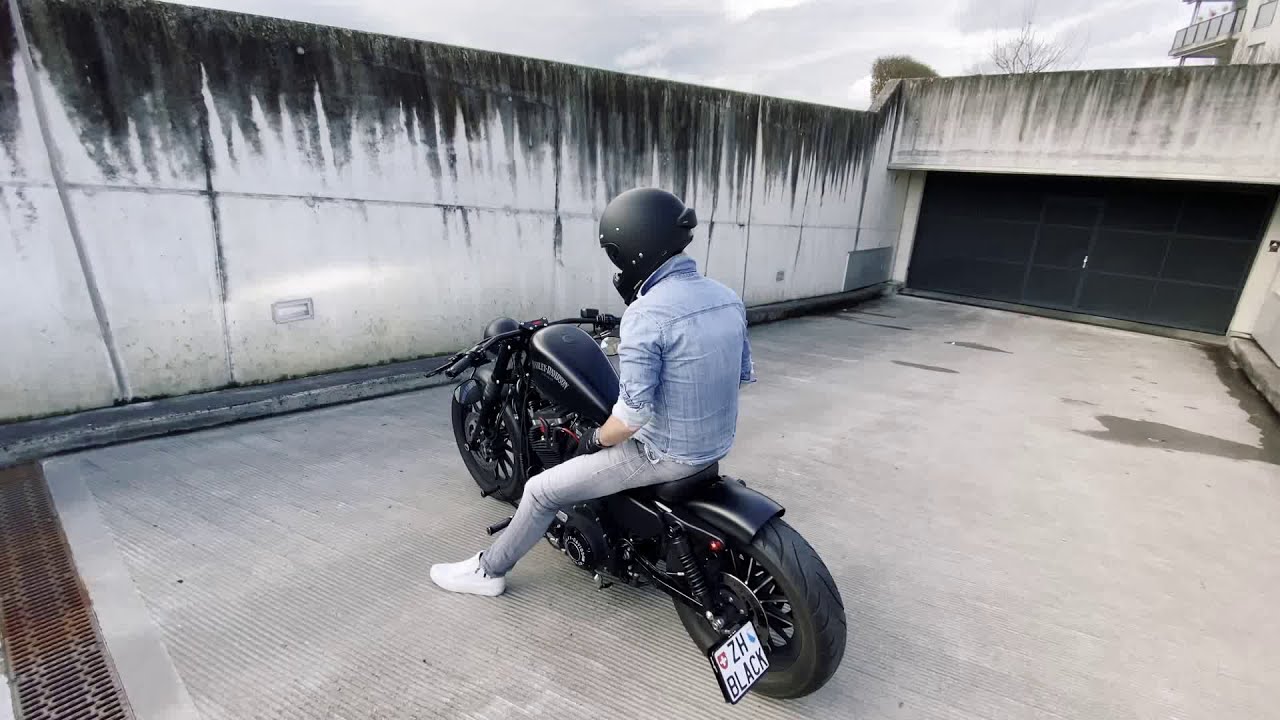 Brutal Harley Sportster 883 LEGAL sound! - Customized XL883N / 2015 by Blackster883