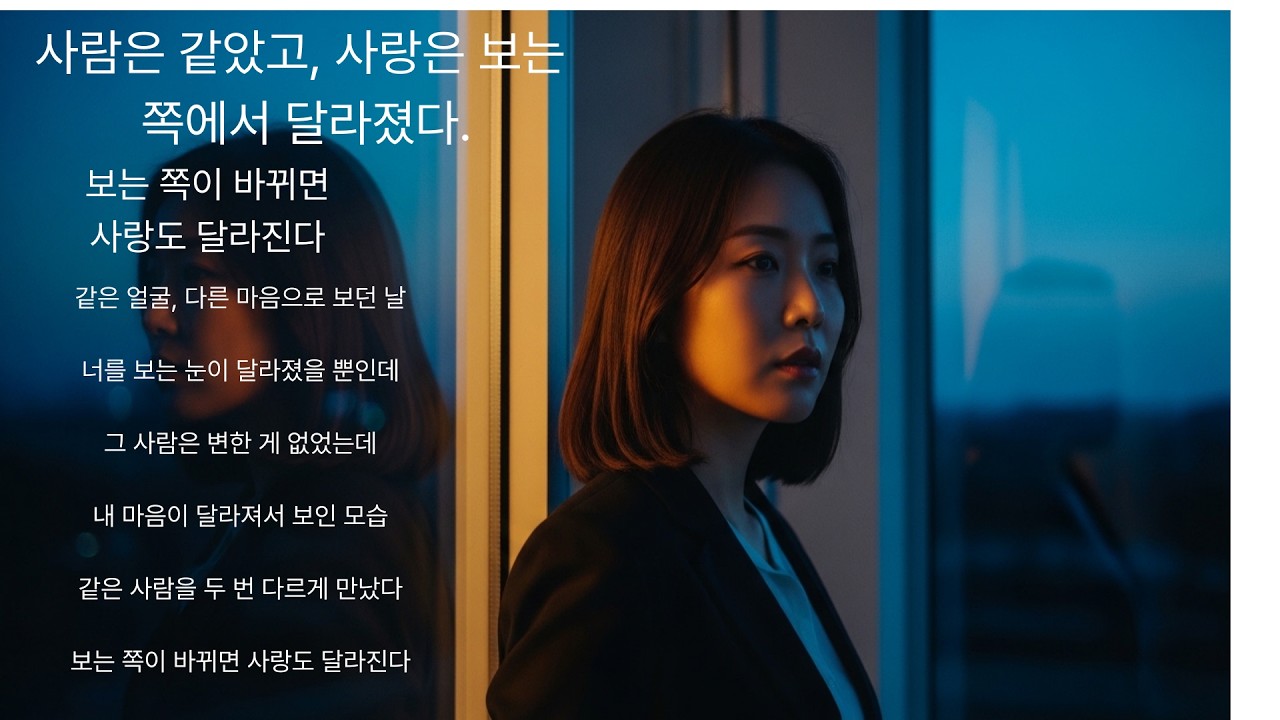 사람은 같았고, 사랑은 보는 쪽에서 달라졌다/같은 사람, 다른 마음으로 보이던 날들｜관점이 바뀌면 사랑도 달라진다