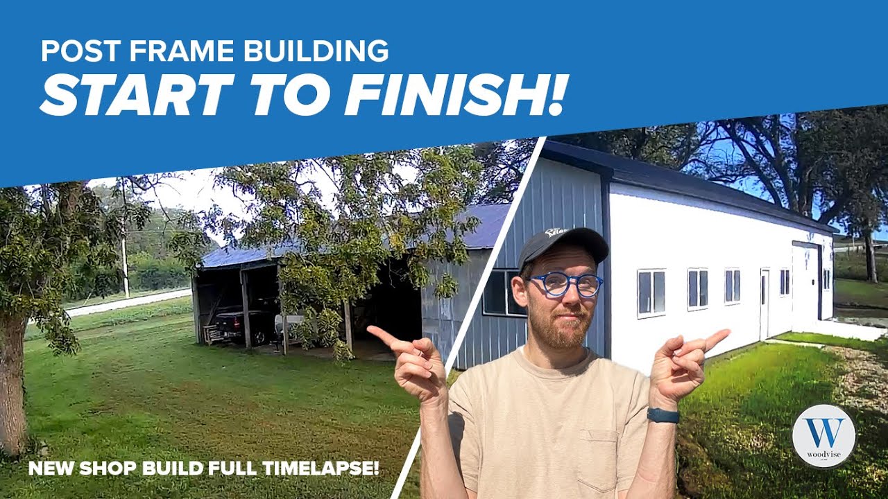 Satisfying Time-Lapse: Building a Post Frame Structure from the Ground up!