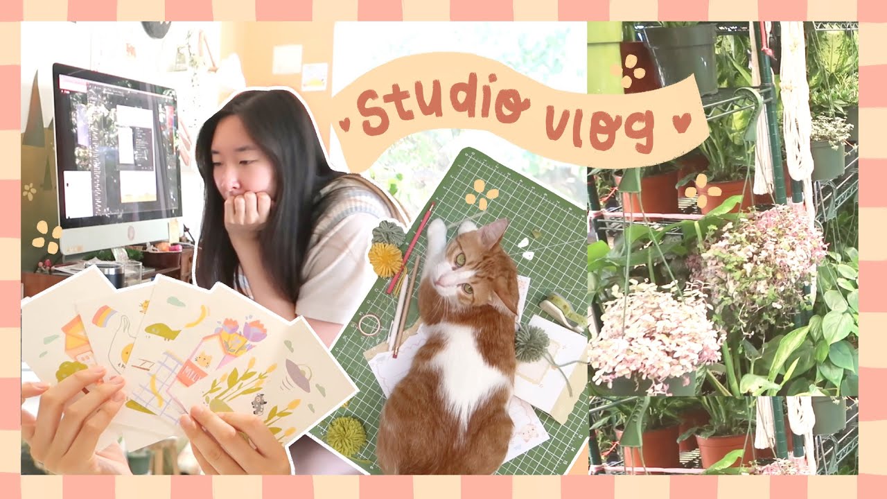 Painting and Plants, Little Moments from July & August ✿ Art Vlog