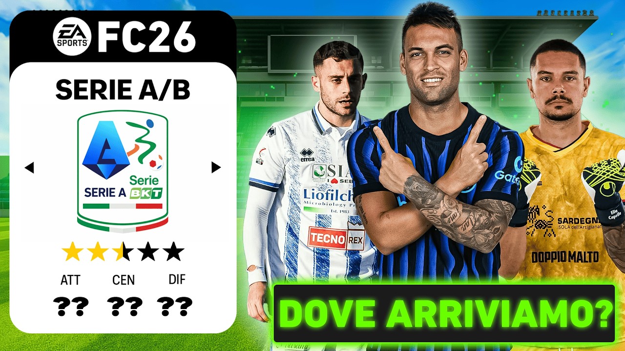 PROVO LA CARRIERA CON UNA SQUADRA DI GIOCATORI DI SERIE A E SERIE B  | EA FC26