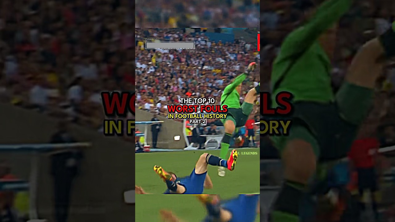 THE TOP-10 WORST FOULS IN FOOTBALL HISTORY PART-2 ⚽️ ✅️ #football #fouls