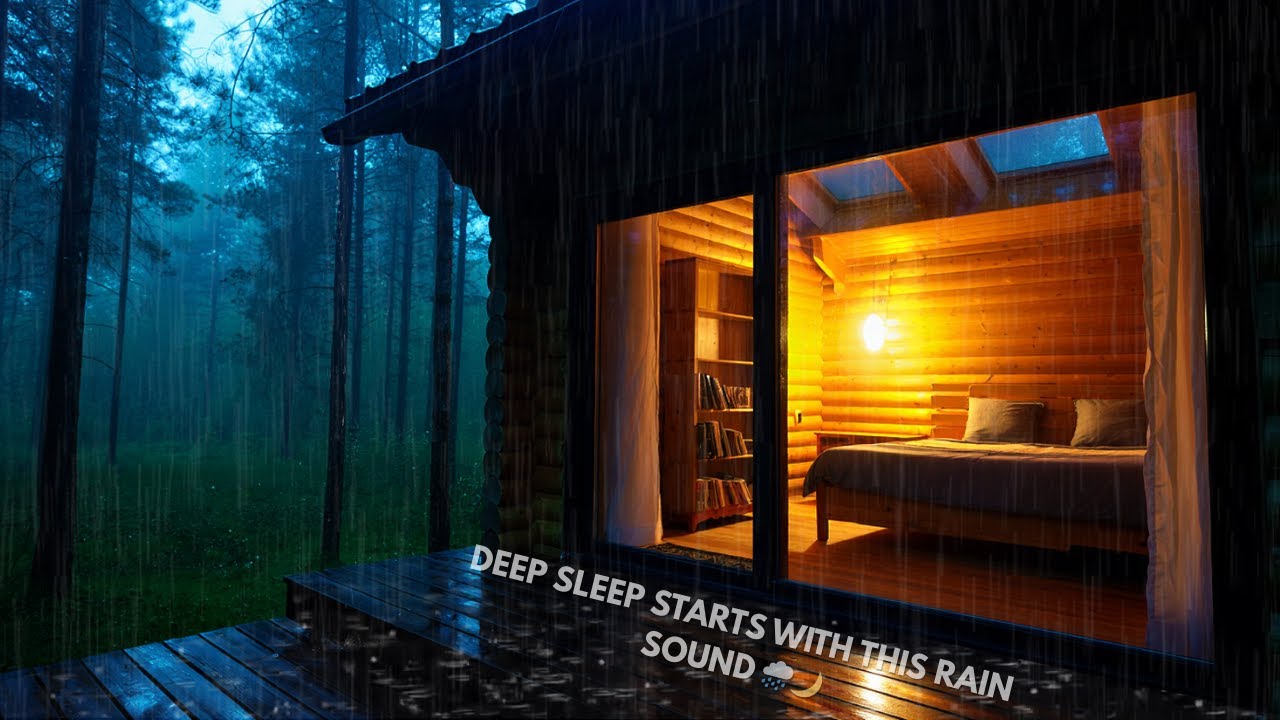 Cozy Cabin Rainstorm 🌧 Fall Asleep in Minutes #5