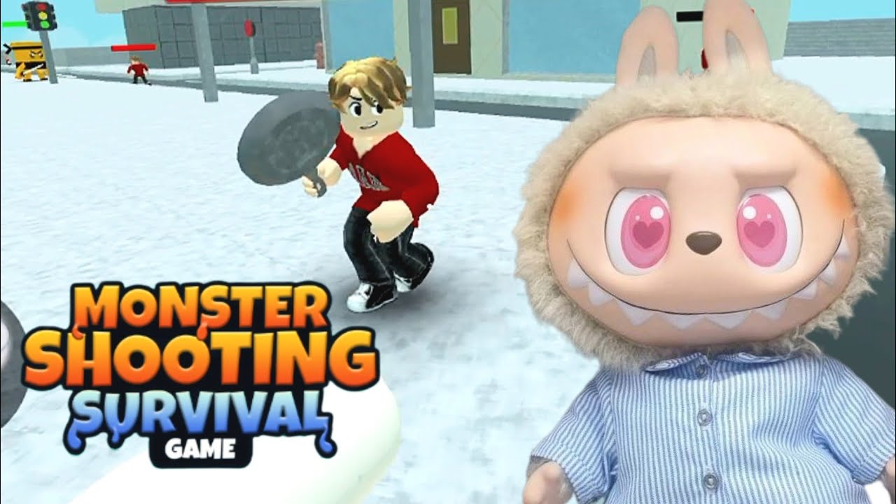 Monster Survival Shooting! Labubu is OP #roblox #labubu #blackpink #fps