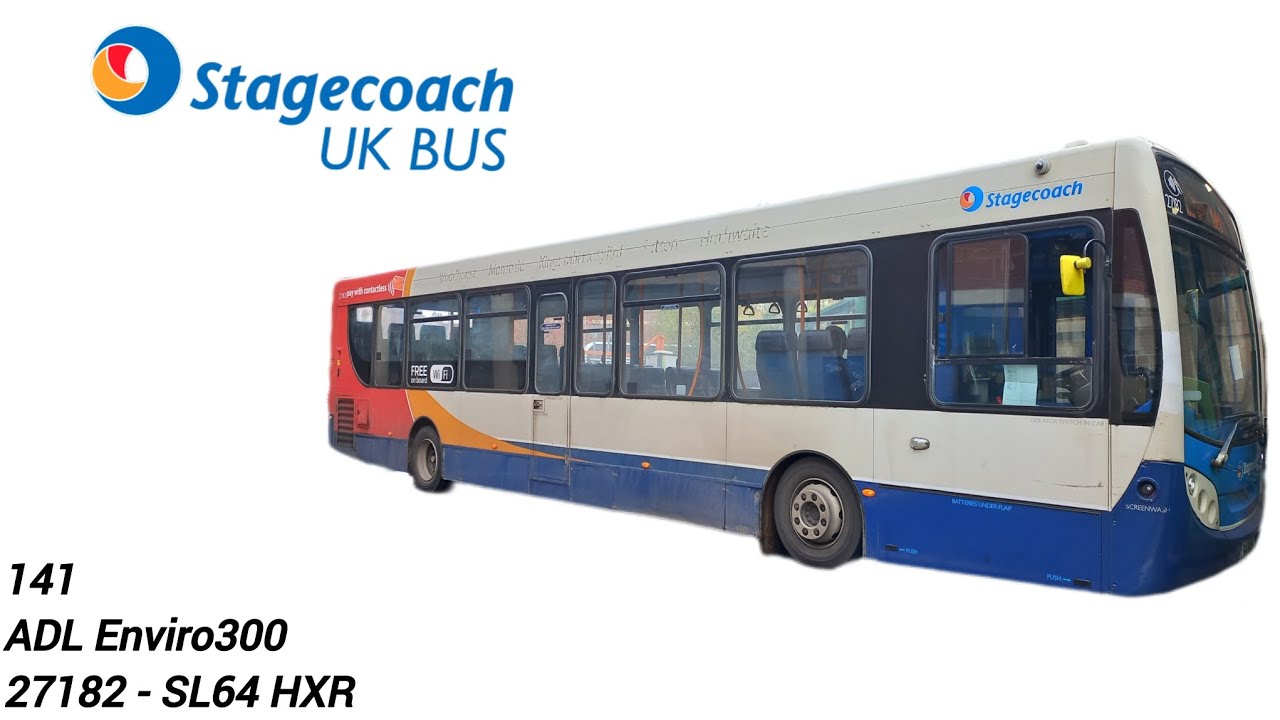 Stagecoach East Midlands 27182 - SL64 HXR | ADL E300 | Route 141