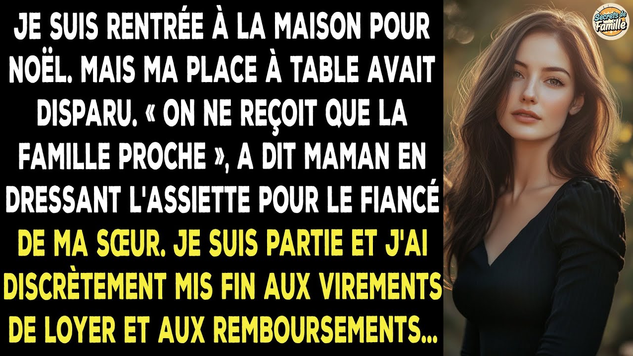 Revenue Pour Noël, J'ai Vu Que Ma Place À Table N'existait Plus. Famille Proche Seulement.
