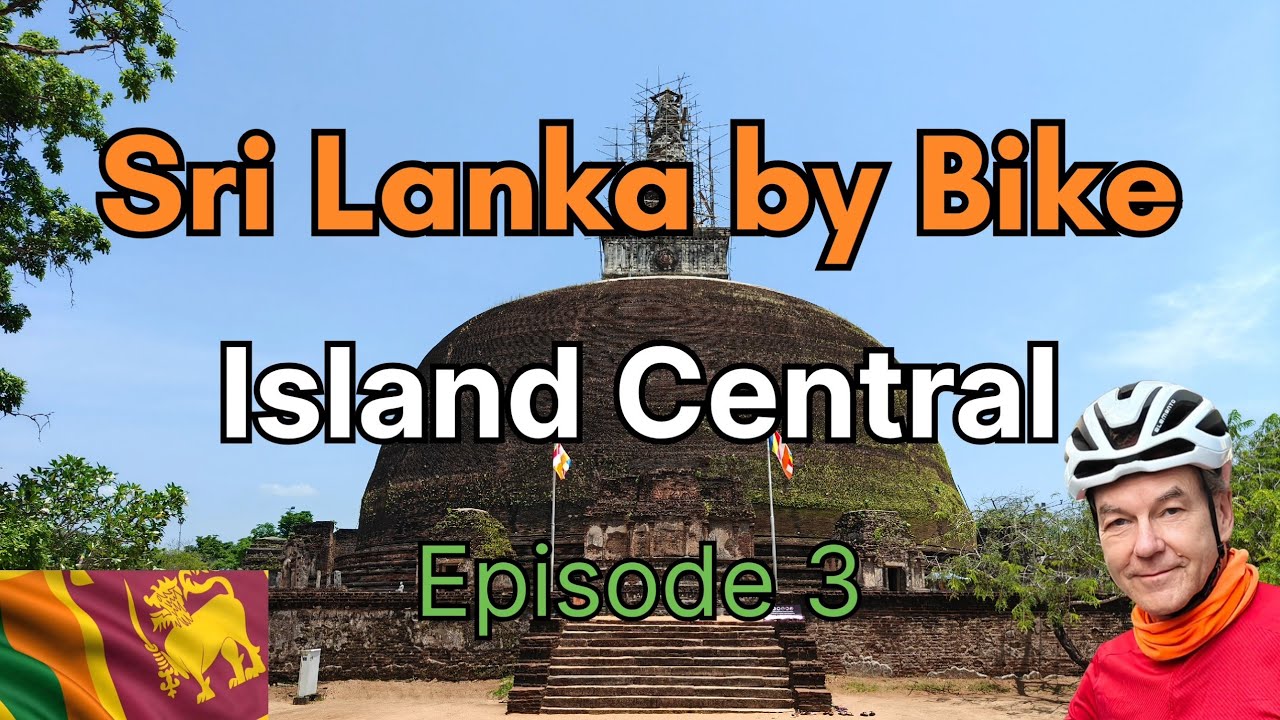 Travelling by bicycle in Sri Lanka.