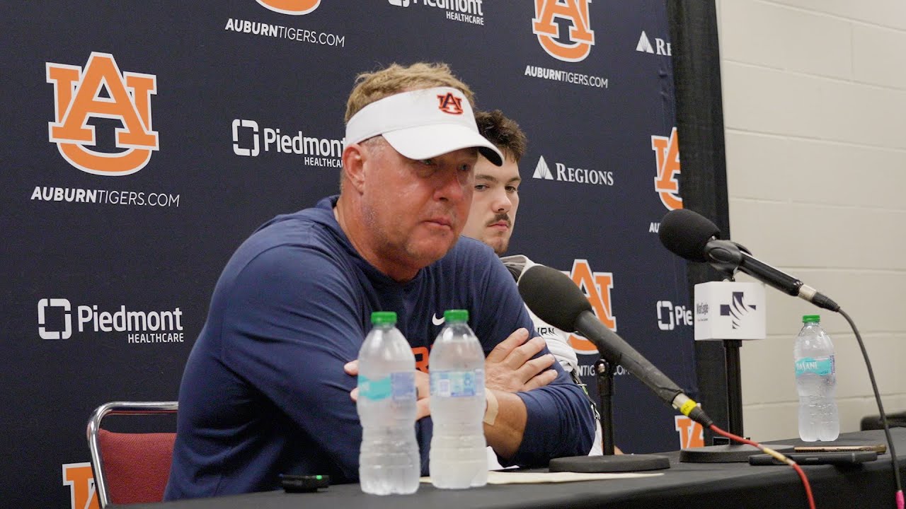 Hugh Freeze meets with media after Auburn loses to Texas A&M 16-10