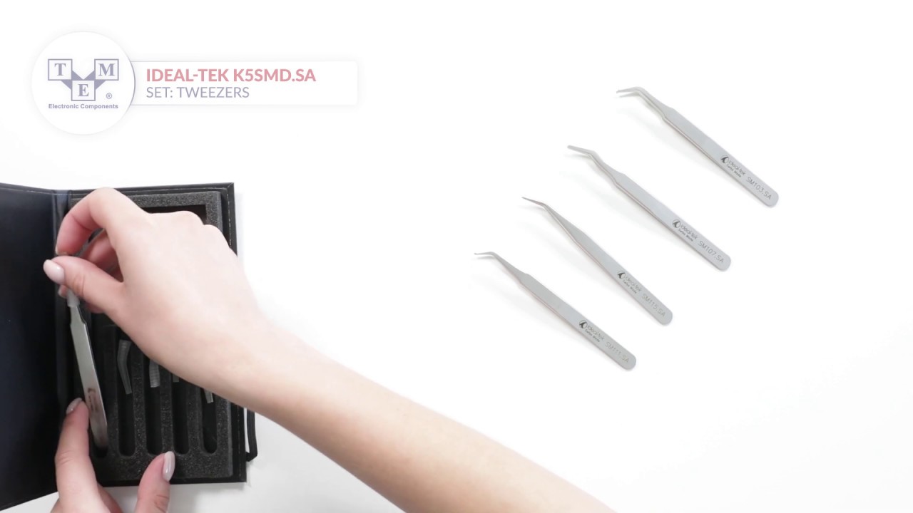 IDEAL-TEK K5SMD.SA - Set: tweezers - UNBOXING