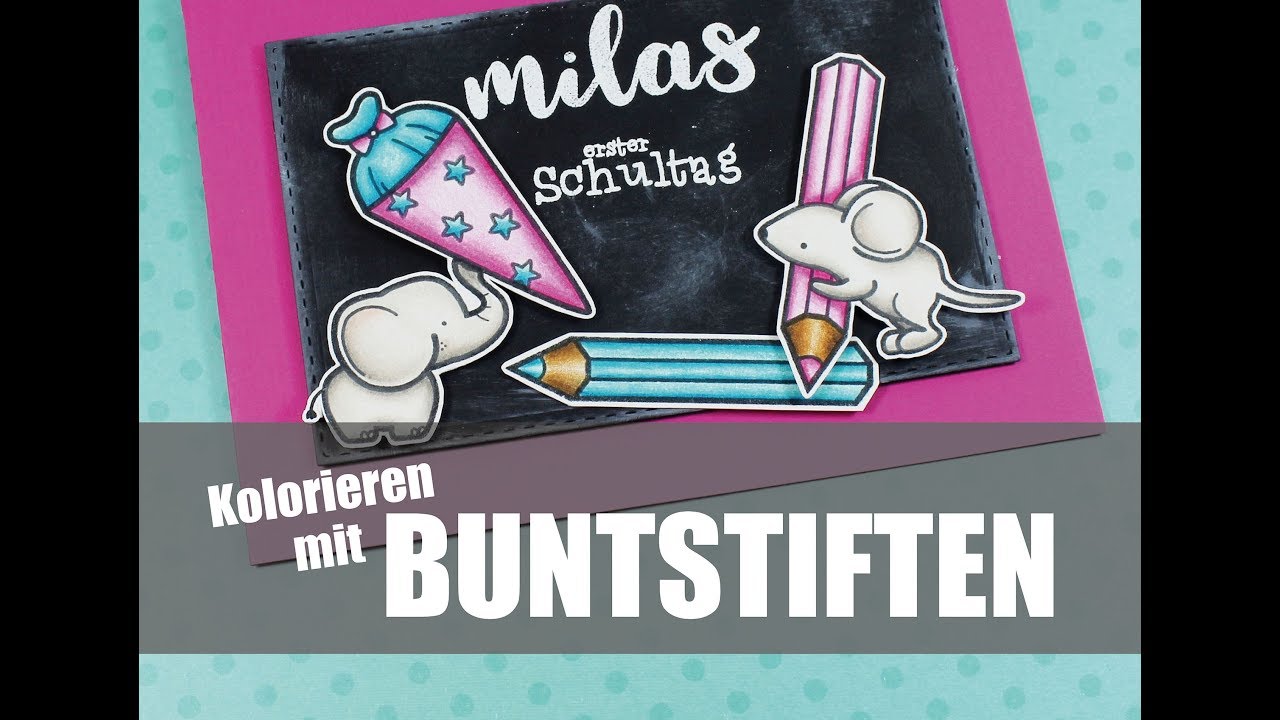 Colorieren mit Buntstiften (für Create a smile) ---DEUTSCH ---