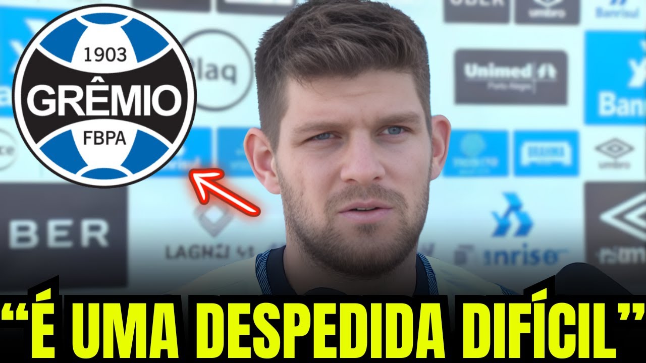 EMOÇÃO PURA! ÍDOLO HISTÓRICO SE DESPEDE, CHORA E DEIXA A ARENA DE PÉ | NOTICIAS DO GRÊMIO HOJE