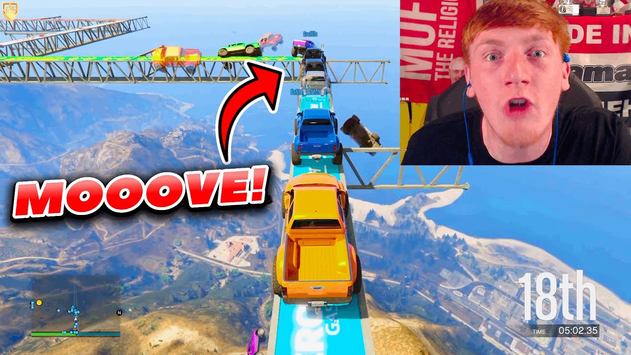 Лучшие моменты трансляции каждой гонки GTA Angry Ginge (Эпизод 16)