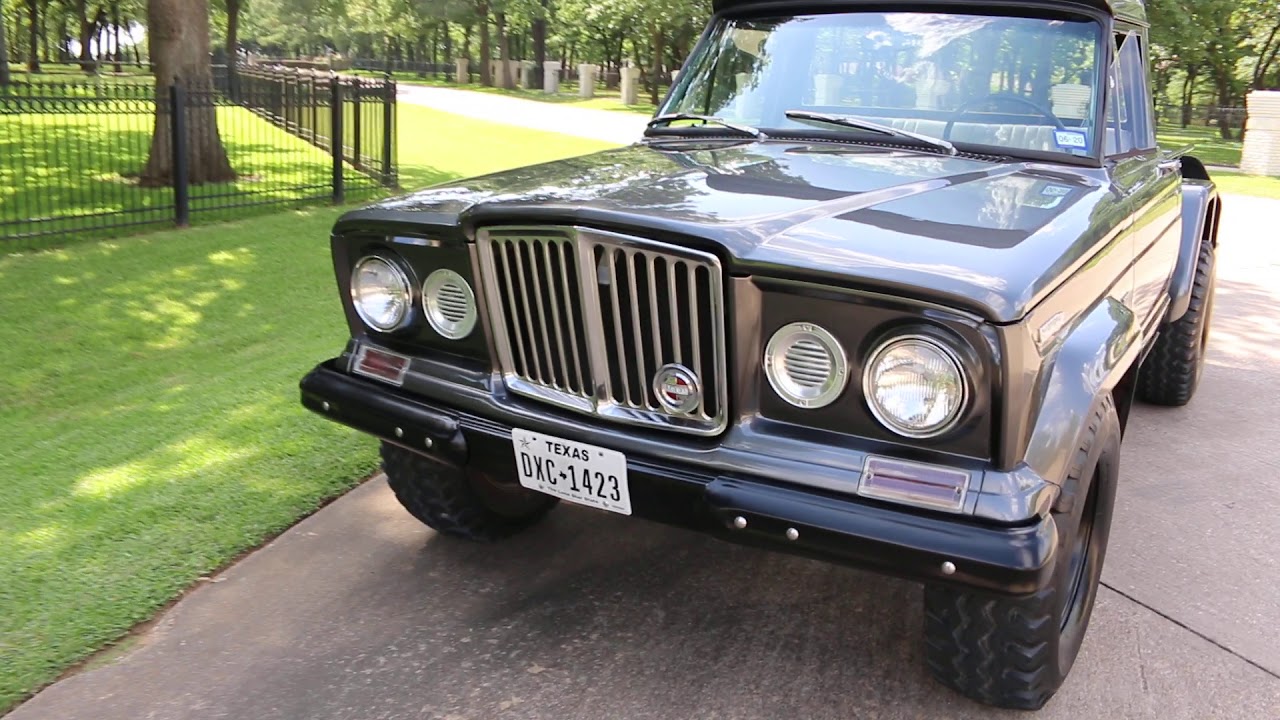 1969 Jeep J-2000 Gladiator, granny 4 speed, v-8, body on frame restored