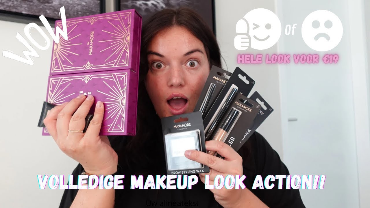Volledige look met Action Make-up! Top of Flop?? BUDGETPROOF!