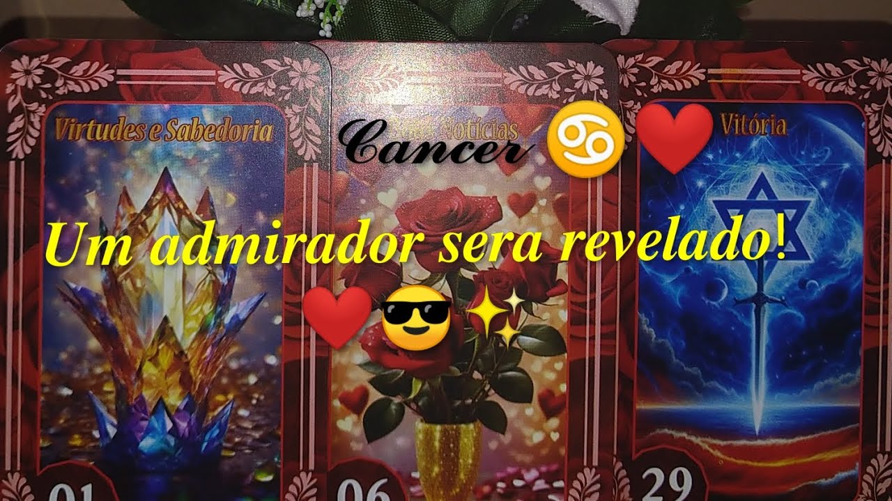 CÂNCER♋ ❤️ALGUÉM LHE FALA AO CORAÇÃO! 😎❤️ABRA OS OLHOS, O UNIVERSO QUER TE PRESENTEAR!✨🕊️🌹