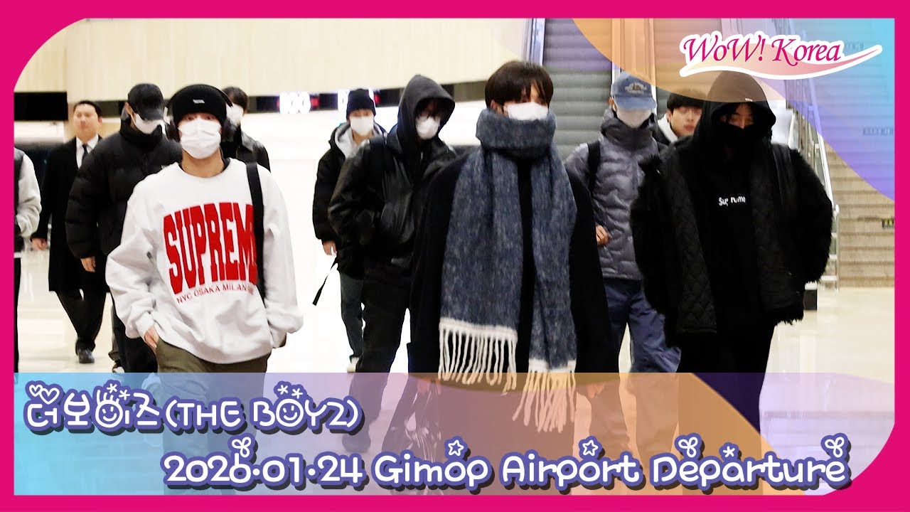 [4K] THE BOYZ、空港の列が長すぎてメンバーたちは待機中~