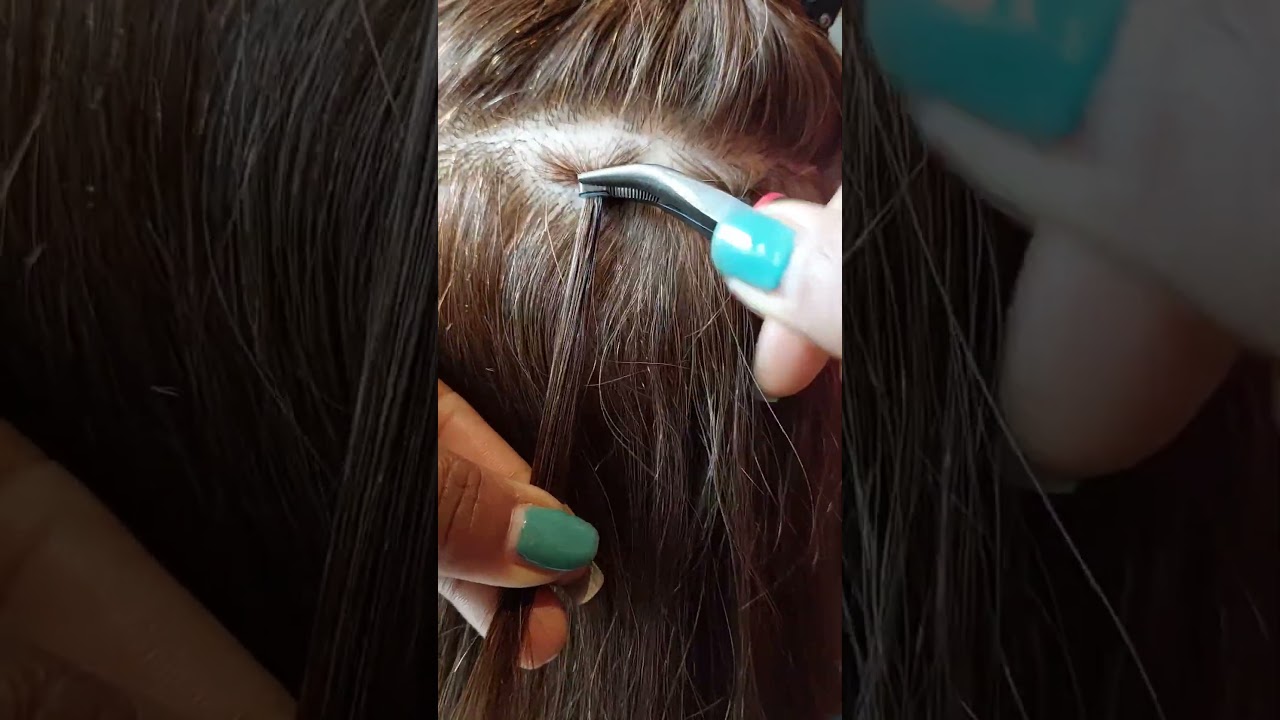 Como poner y quitar los anillos de microring #hairstyle #tutorial #extensiones