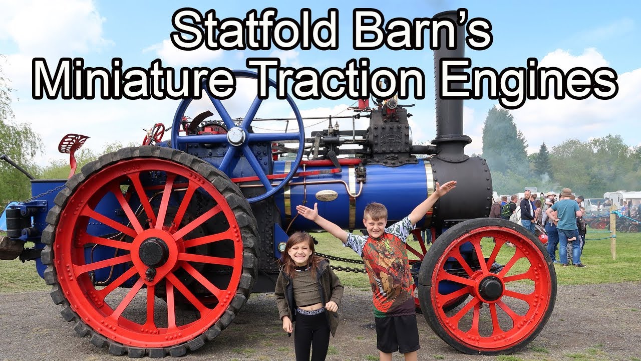 Amazing Minature Traction Engines In Steam At Statfold Barn's Railway