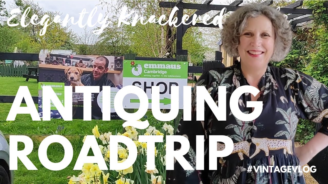 Join me  on a THRIFTY ANTIQUING ROADTRIP #vintagevlog