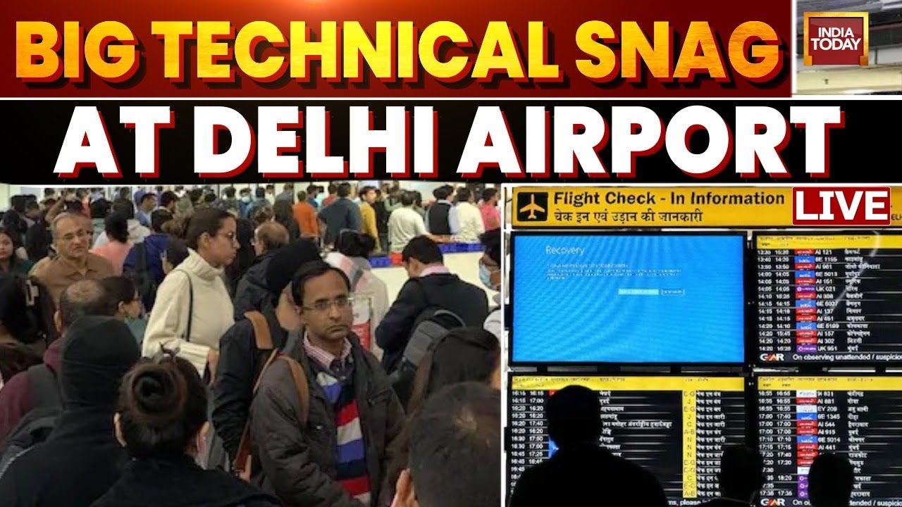 Nearly 800 Flights Delayed At Delhi Airport After Major ATC System Failure | Delhi Airport LIVE News