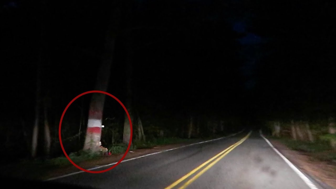 something terrifying caught on camera... on America’s most haunted road.