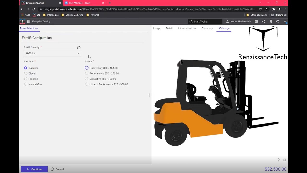 Infor CPQ Demonstration