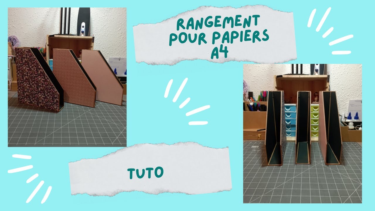 Rangement pour papiers A4: Tuto