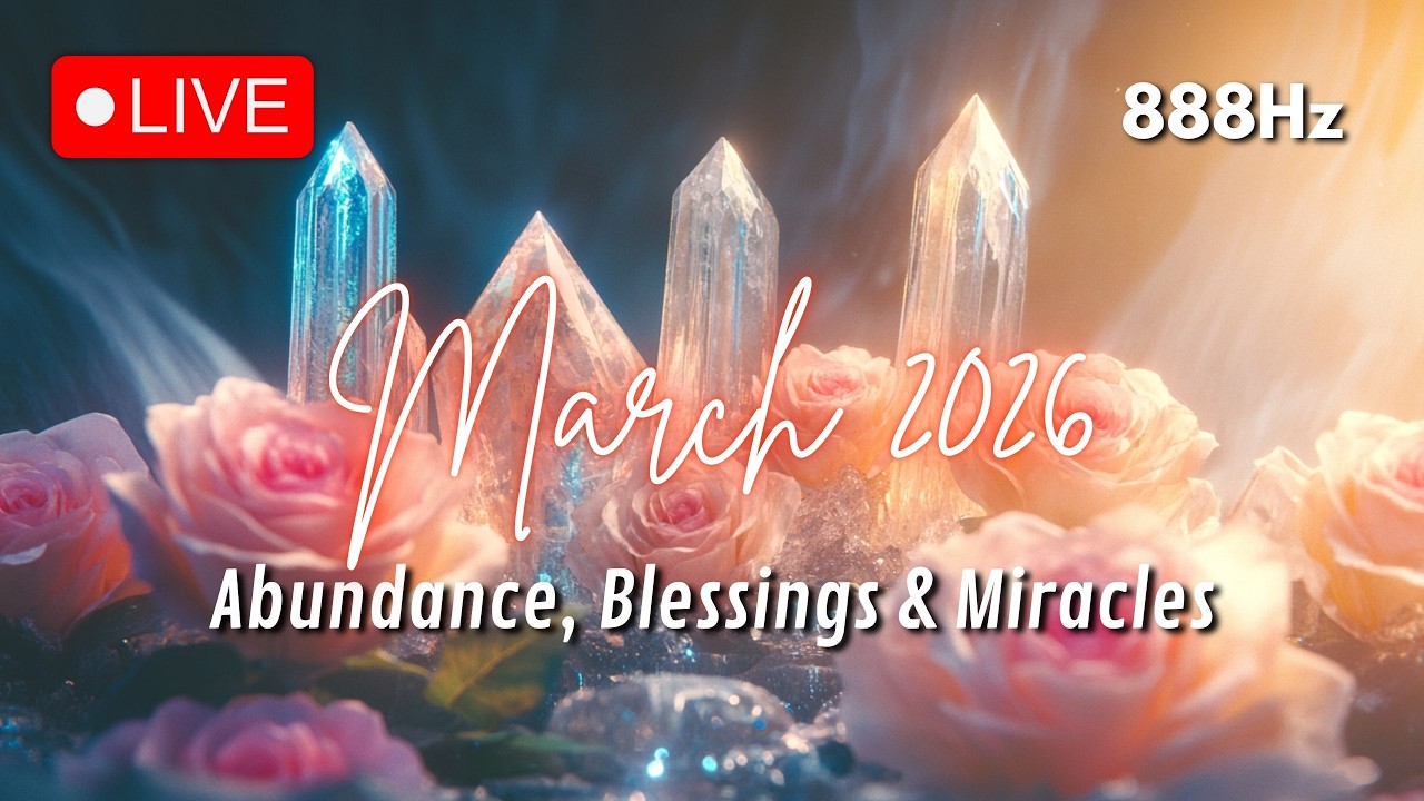 MARCH 2026 &bull; OPEN UP TO ABUNDANCE, BLESSINGS & MIRACLES &bull; 888Hz &bull; LAW OF ATTRACTION
