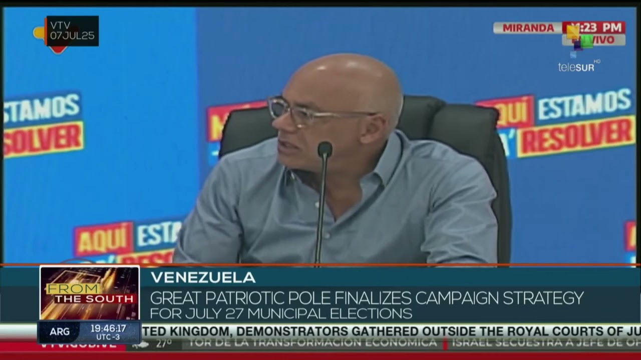 Venezuela | Great Patriotic Pole finalizes campaign strategy for July 27 municipal elections