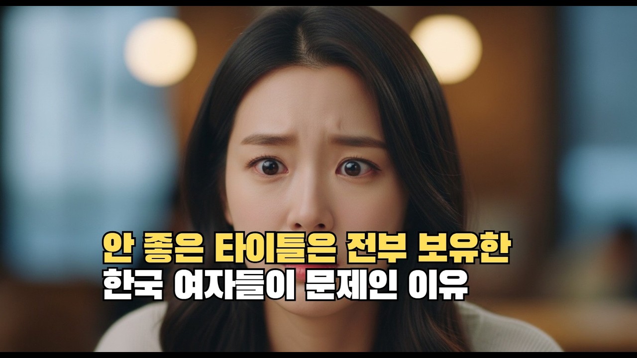 안 좋은 타이틀은 전부 보유한 한국 여자들이 문제인 이유