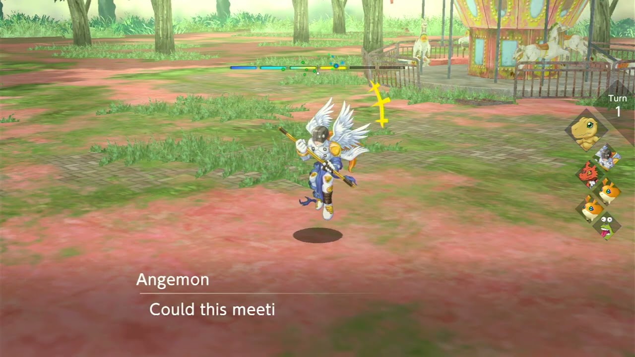 Digimon Survive trying to recruit Angemon