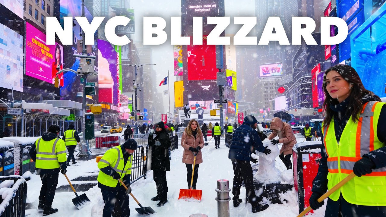 New York City Blizzard 2026 (4K) | Walking Tour Through The Snowstorm