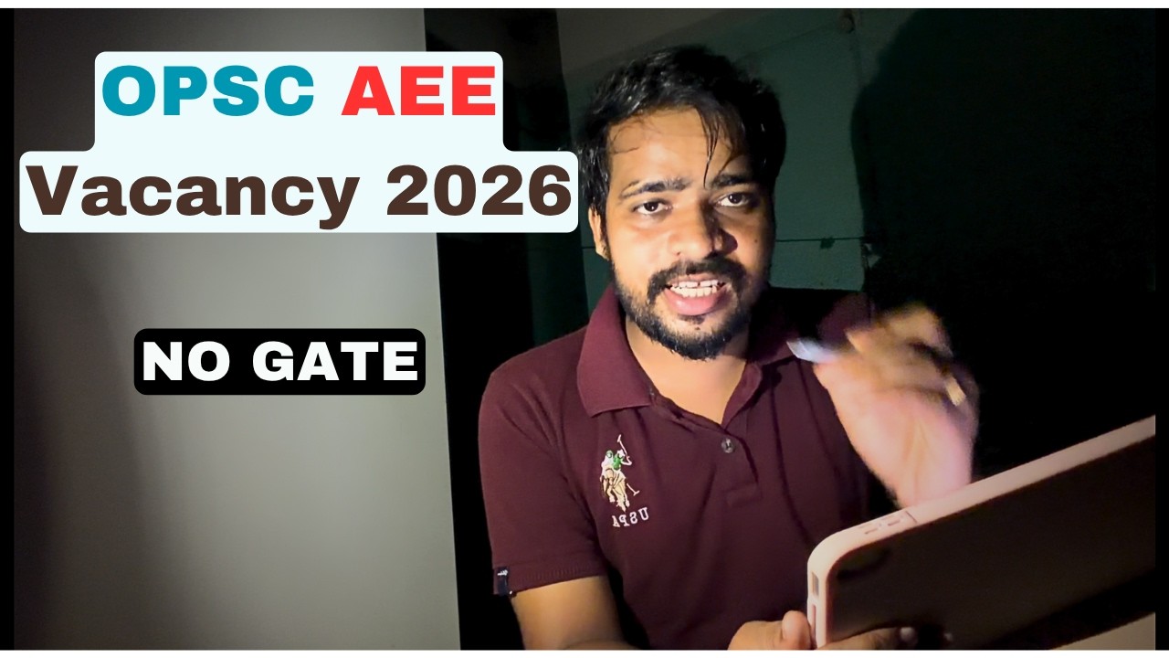OPSC AEE RECRUITMENT 2026 | NO GATE | Odisha Jobs Update 2026 | OPSC CIVIL ENGG NO GATE 2026