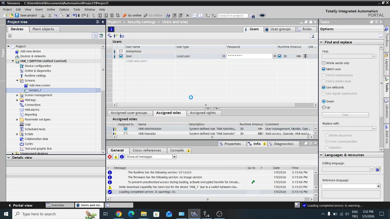 WinCC Unified Editorun Açılmaması ve Next generation Screen Editor Yapısı.