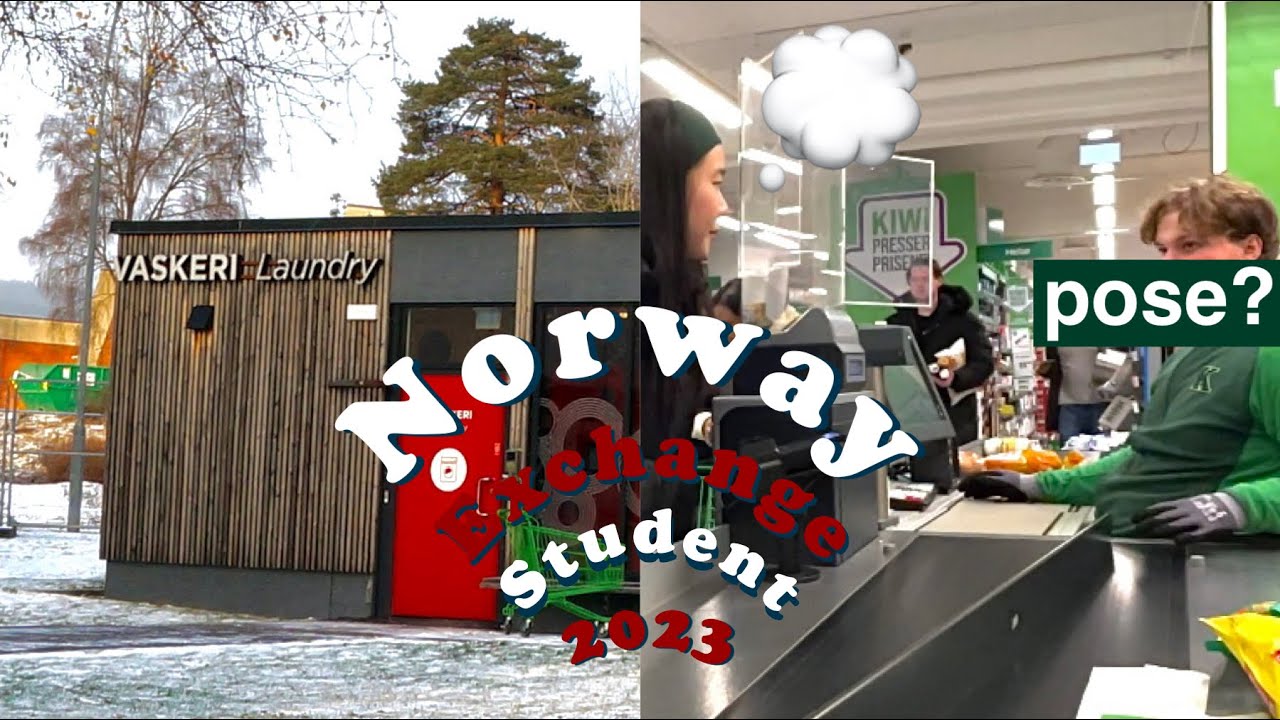 ✧🇳🇴 GROCERY SHOPPING 🛒 at KIWI 🥝 & LAUNDRY 🧺✧ Kringsjå Student Village in Oslo Norway 2023