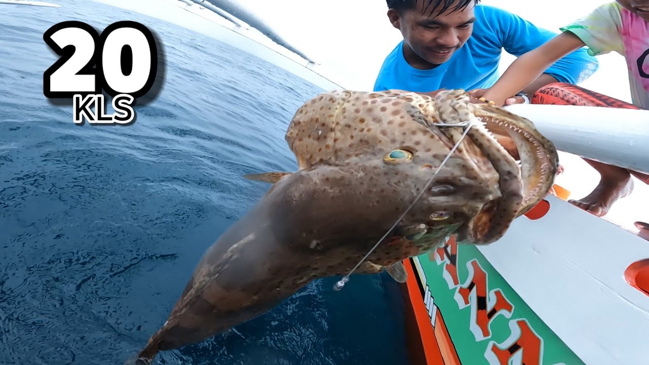 hindi nag tagal ang aming hantad biglang binunot sa 20kilos na giant grouper 😱