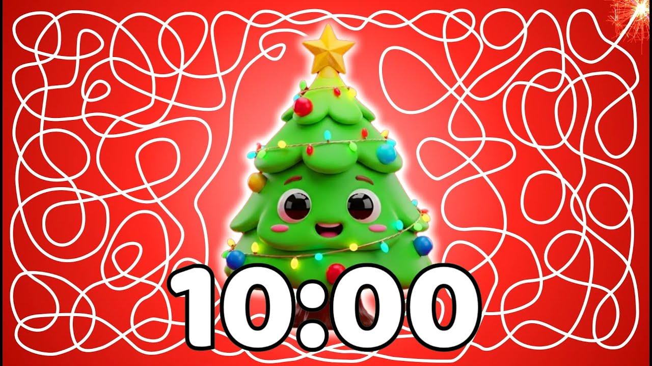 10 Minute Timer Bomb Christmas Tree Countdown | [CHRISTMAS] Timer 🍪🎄💥 | Countdown Surprise!