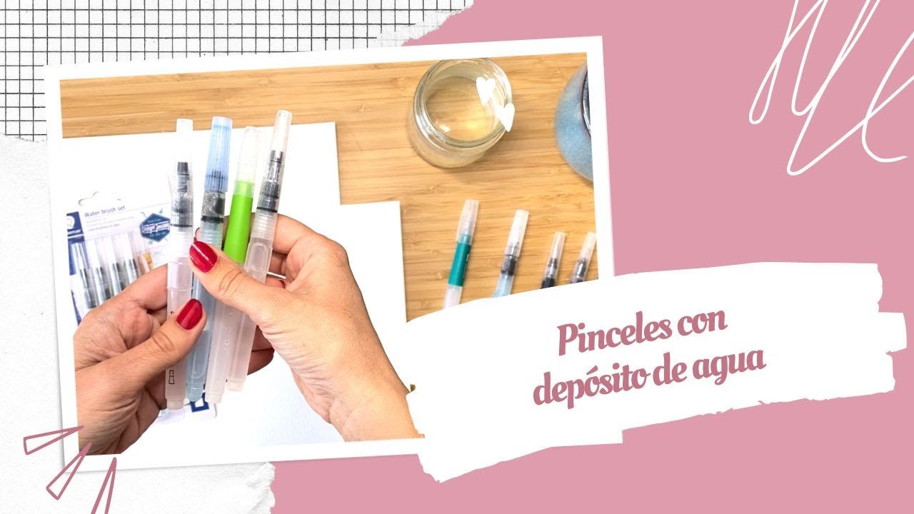 Descubre qué son y cómo usar los pinceles con depósito de agua 🖌️💦