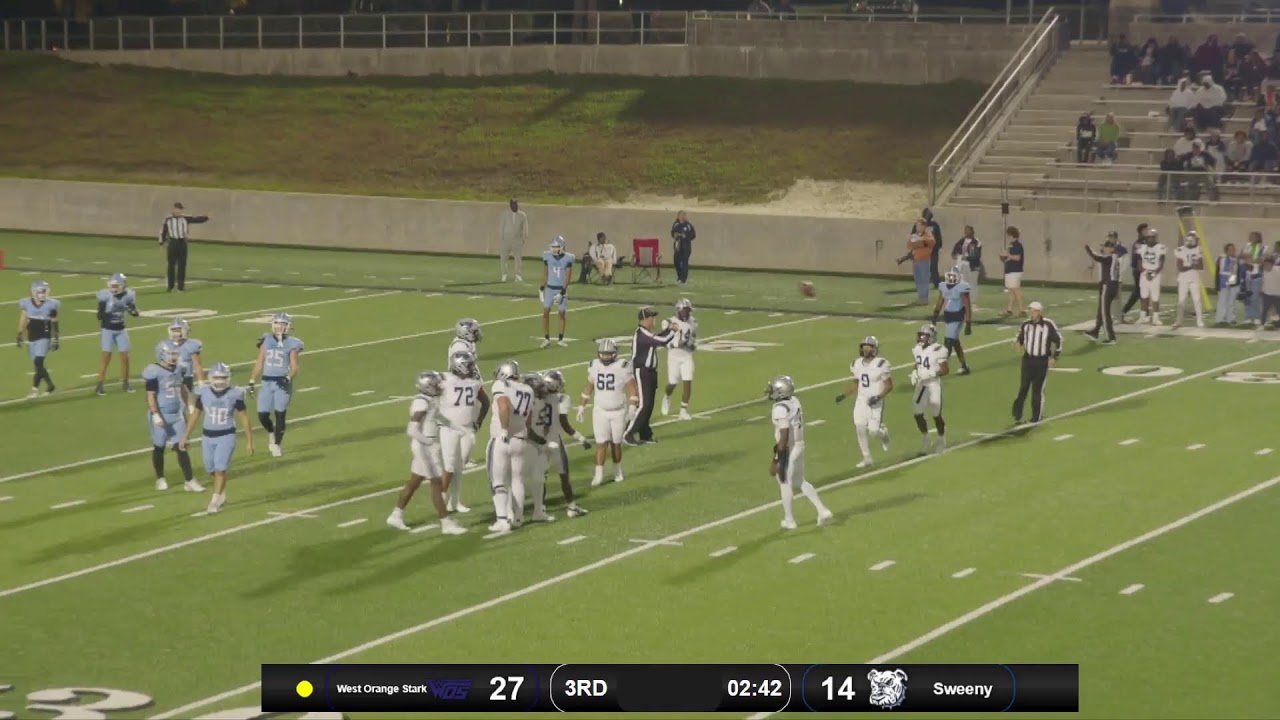 Varsity Football l Sweeny vs West Orange Stark l Playoffs Round 1