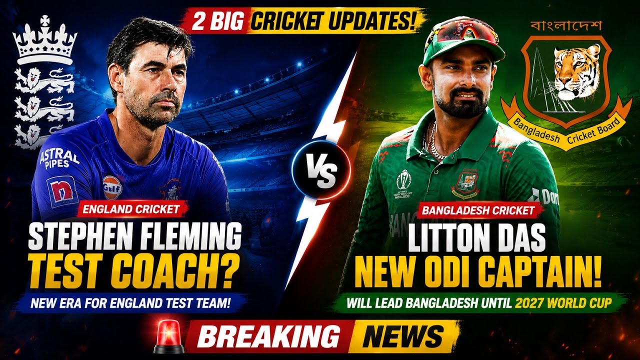 England's New Coach? Bangladesh's New Captain! 🔥 | 2 BIG Cricket Updates