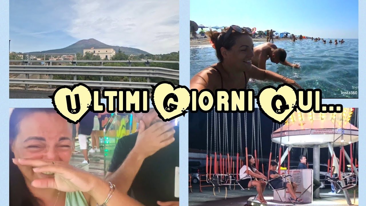 Summer Vlog#5/Ultimi giorni in Calabria/Quante risate alle giostre🤣😅/Ritorniamo a Napoli
