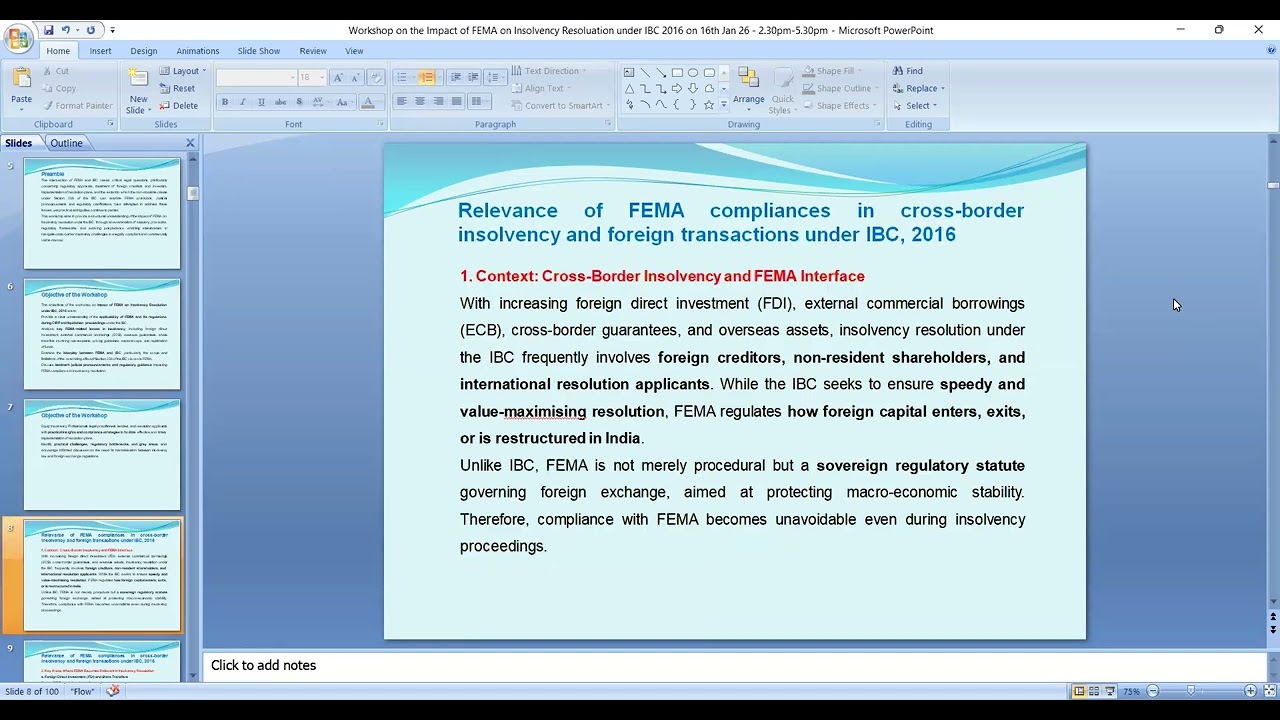 Webinar | Impact of FEMA on Insolvency Resolution