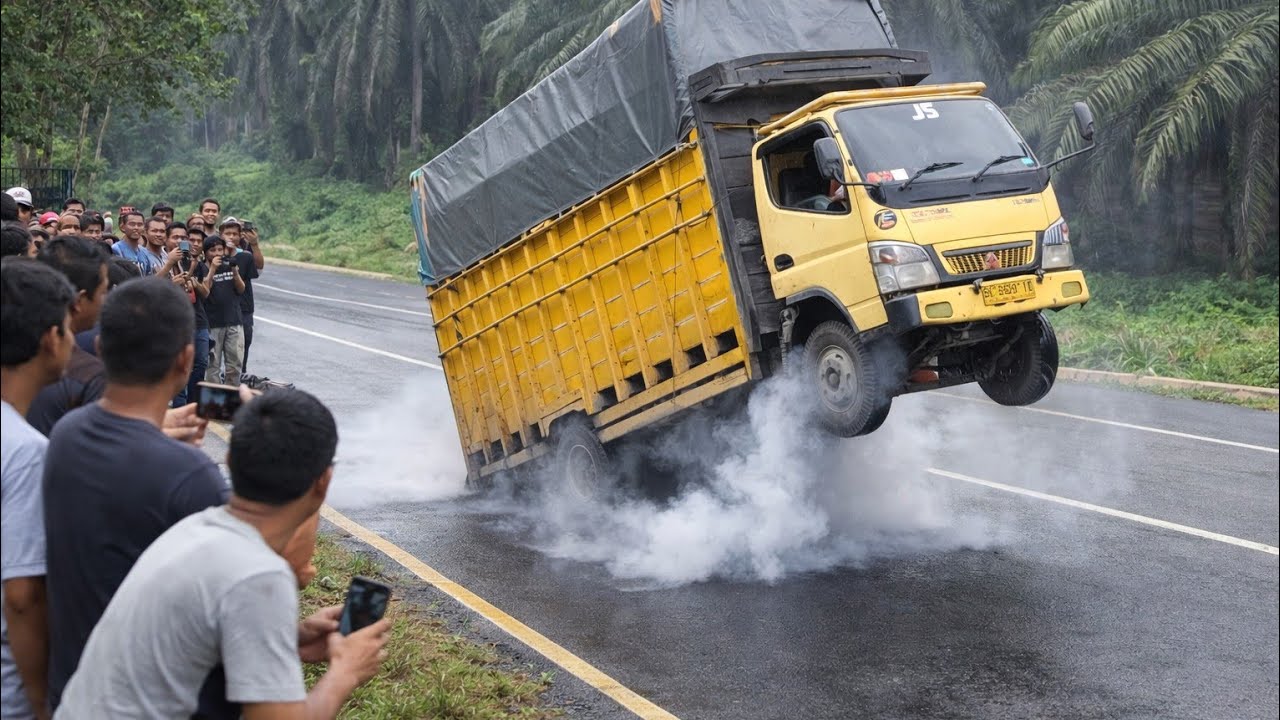 Kompilasi Momen Viral Di Tahun 2025 || Dua Truck Canter Standing Di Bukit kodok
