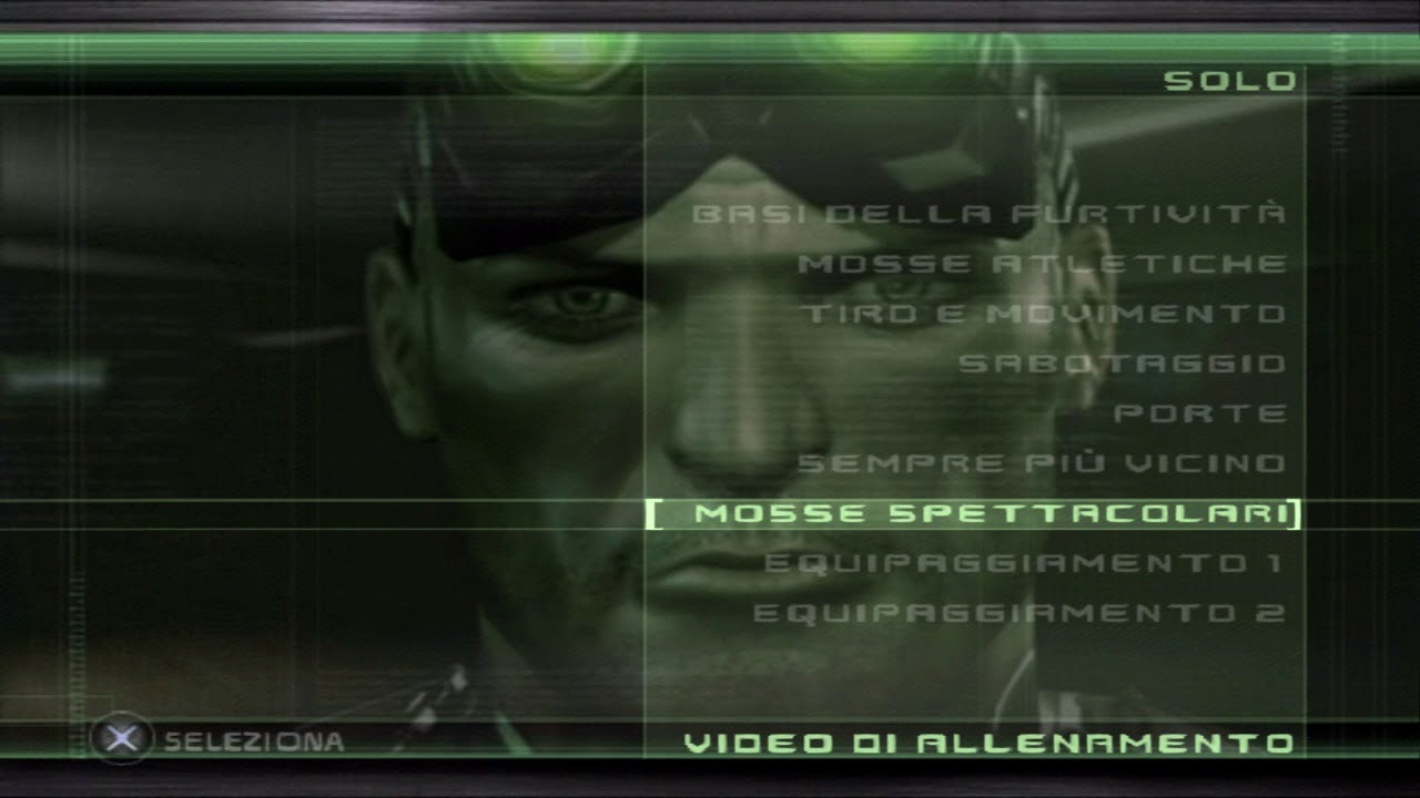 Splinter Cell Chaos Theory - TUTTI i video di allenamento (PS2)