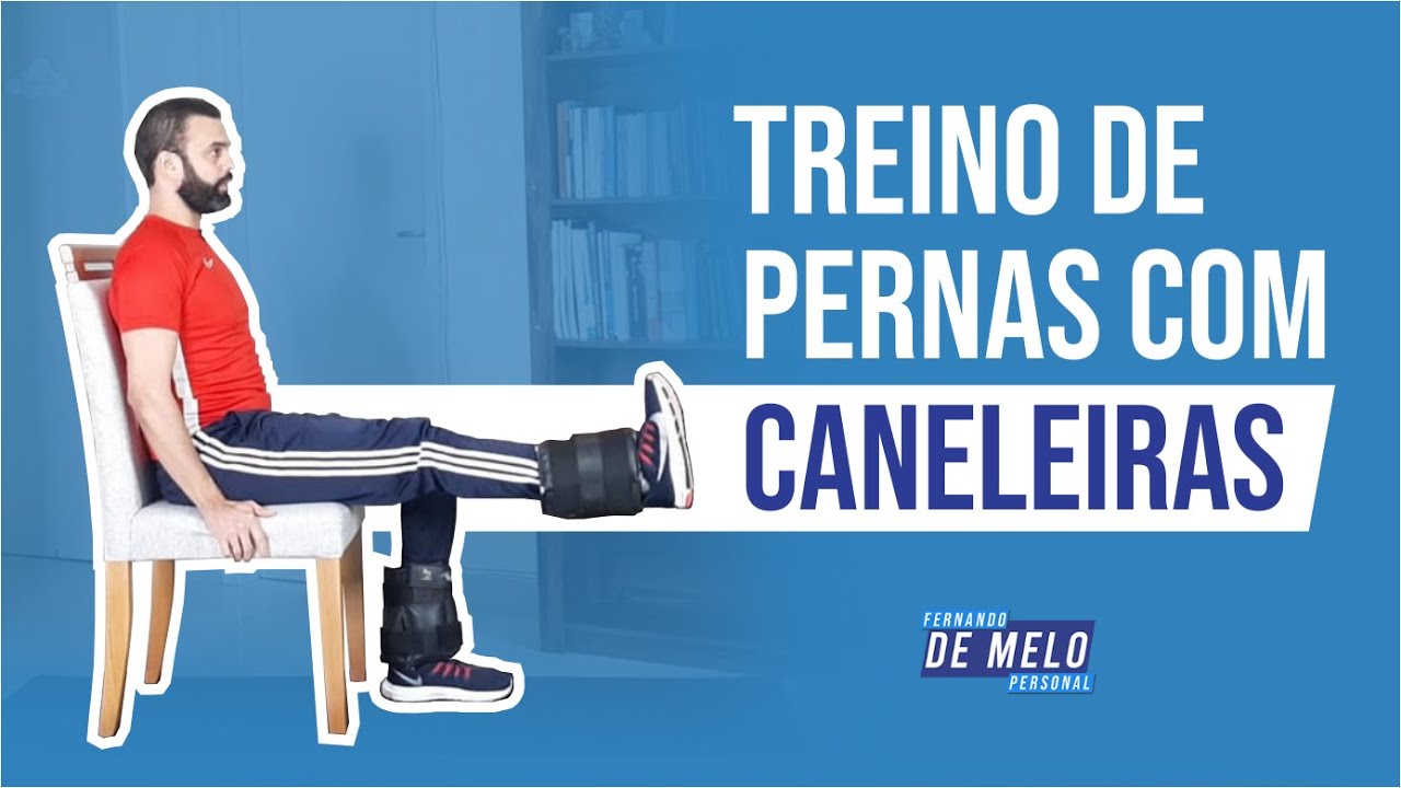 7 EXERCÍCIOS DE PERNAS COM CANELEIRA | TREINO EM CASA