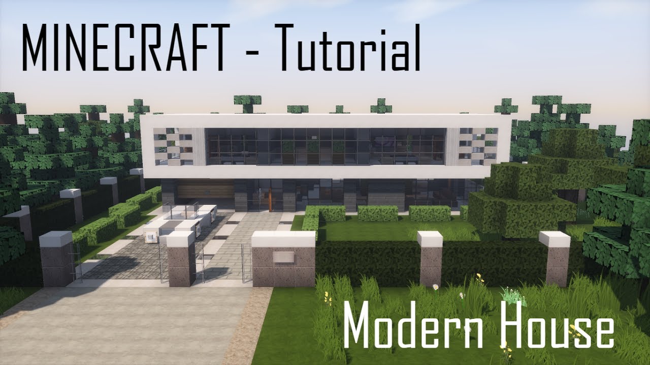 Minecraft Modern House - Tutorial