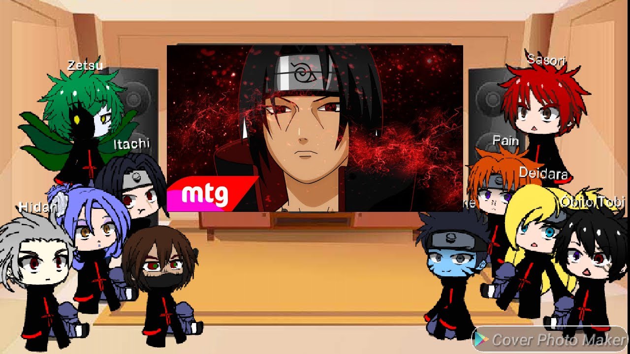 AKATSUKI react as MITAGENS do Itachi - Gacha Club
